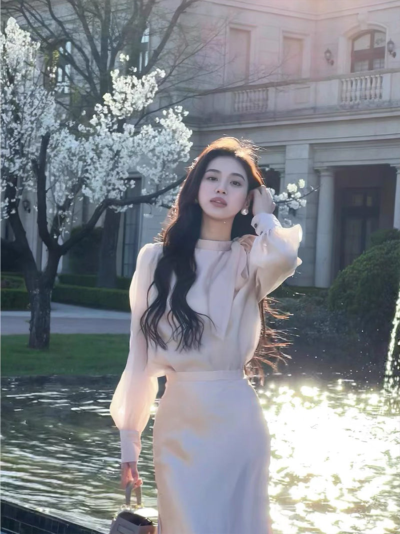 Korean Satin Dress