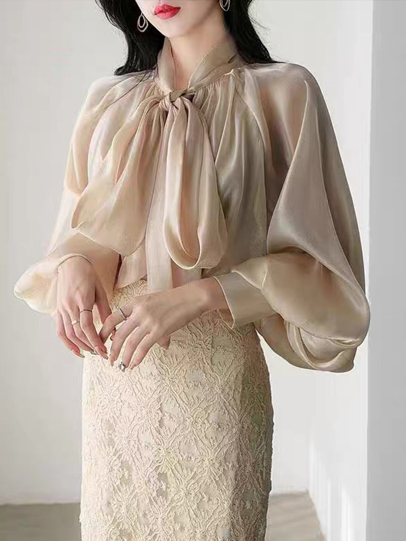 Korean Organza blouse