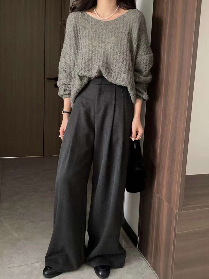 Wide- leg Pants